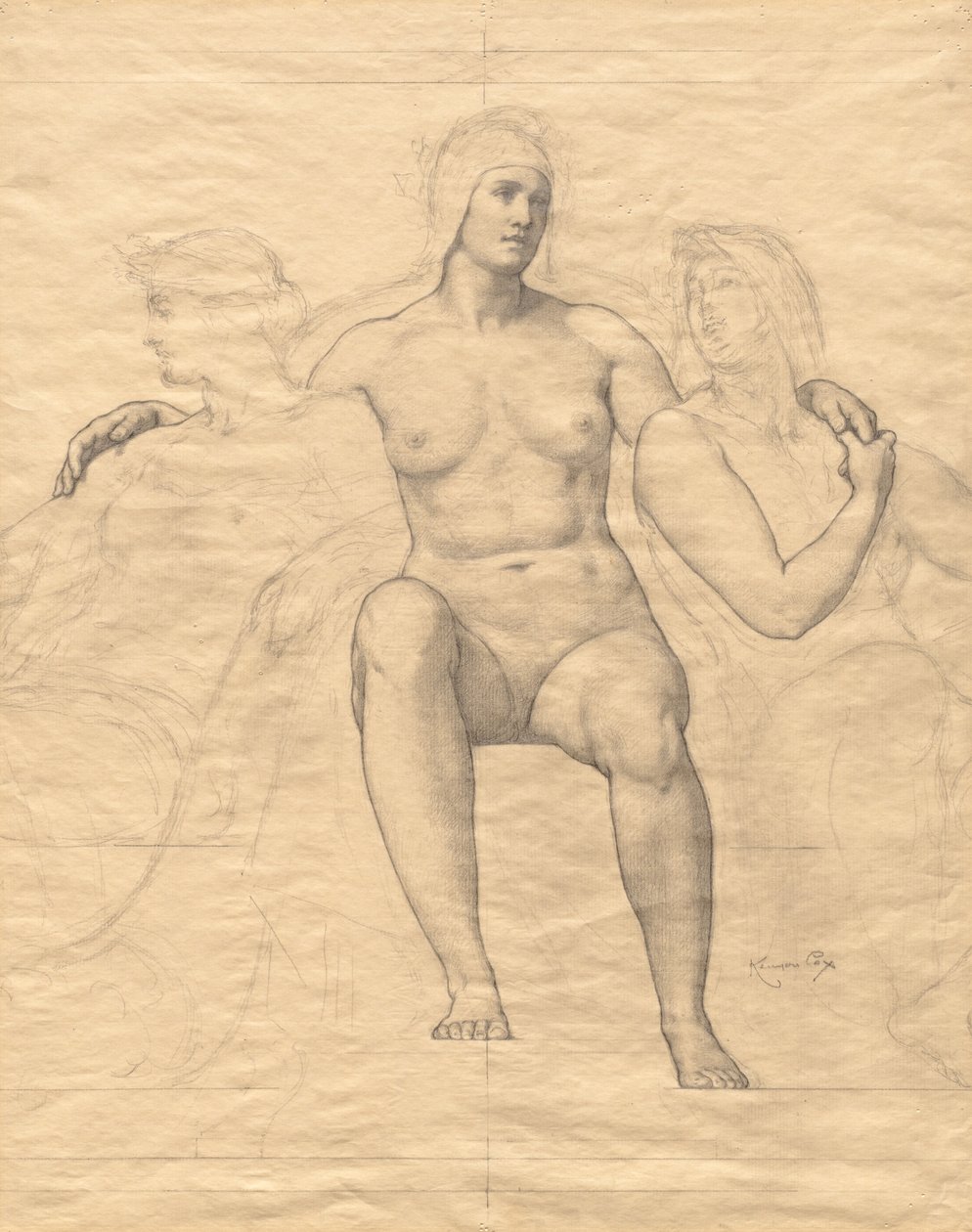 Figuras femininas alegóricas de Kenyon Cox