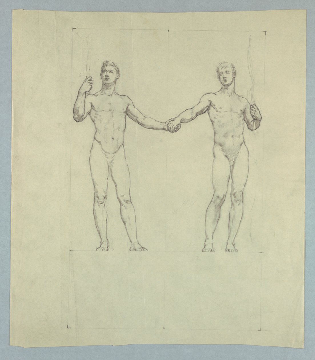 Estudo de figura para o selo do University Club, Nova York de Kenyon Cox