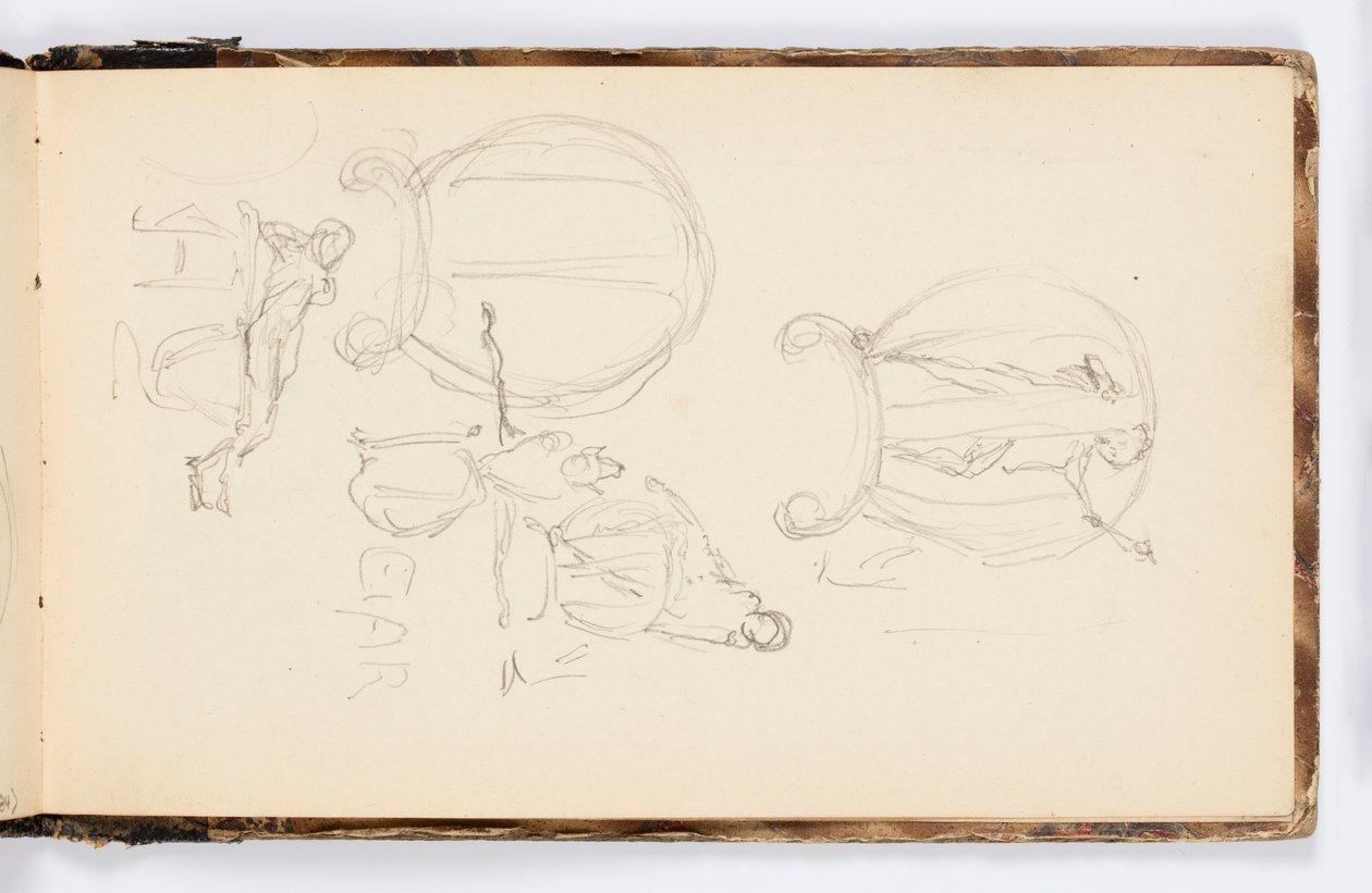 Página do caderno de Kenyon Cox