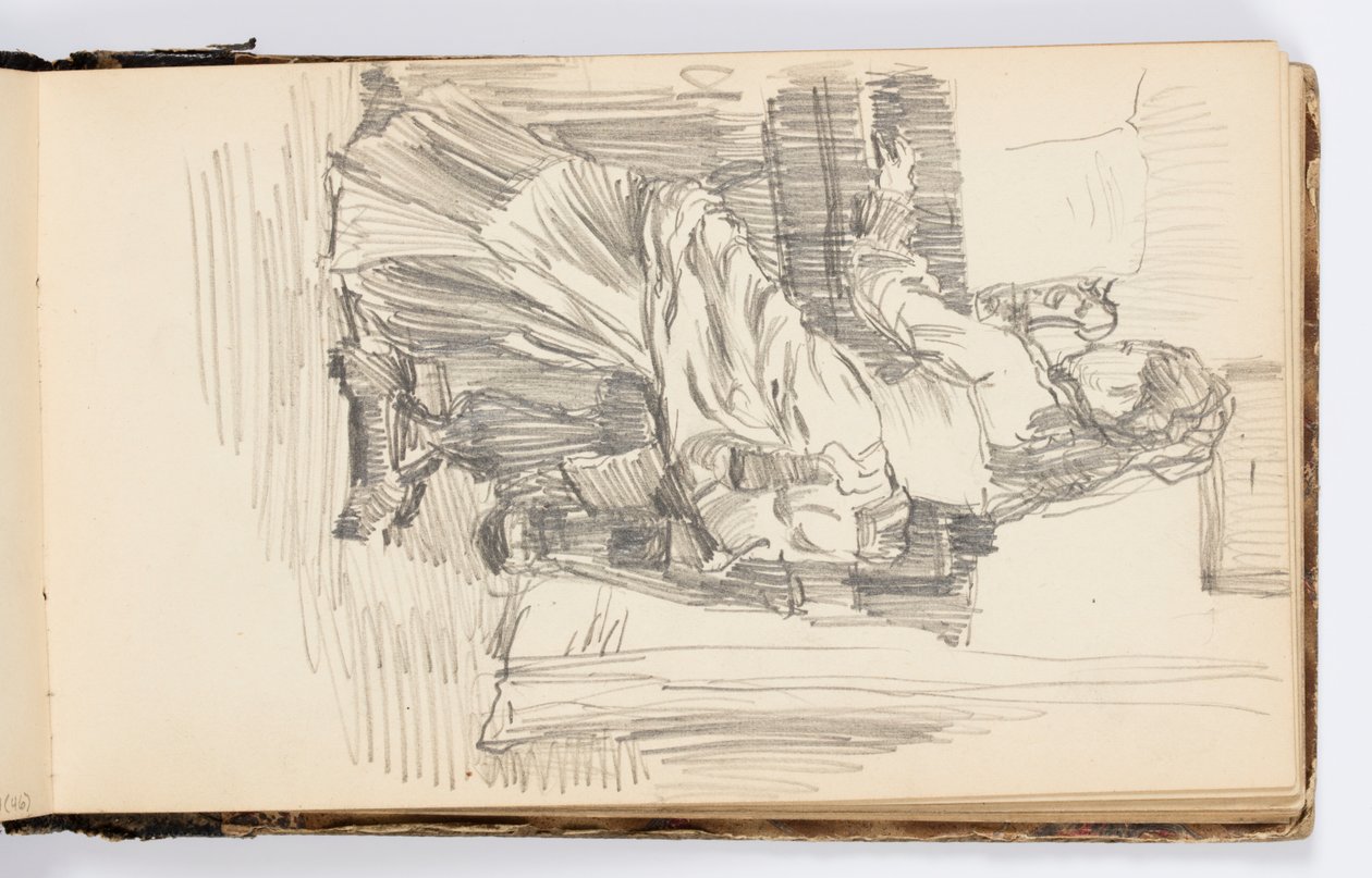 Página do caderno de Kenyon Cox