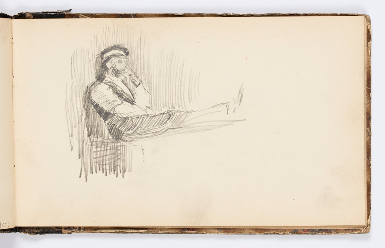Página do caderno de Kenyon Cox