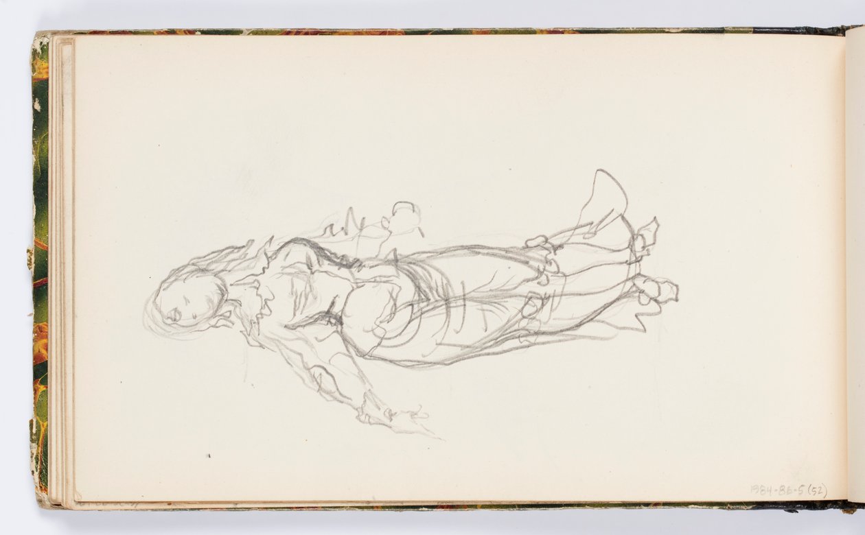 Página do Sketchbook: Figura Feminina de Kenyon Cox