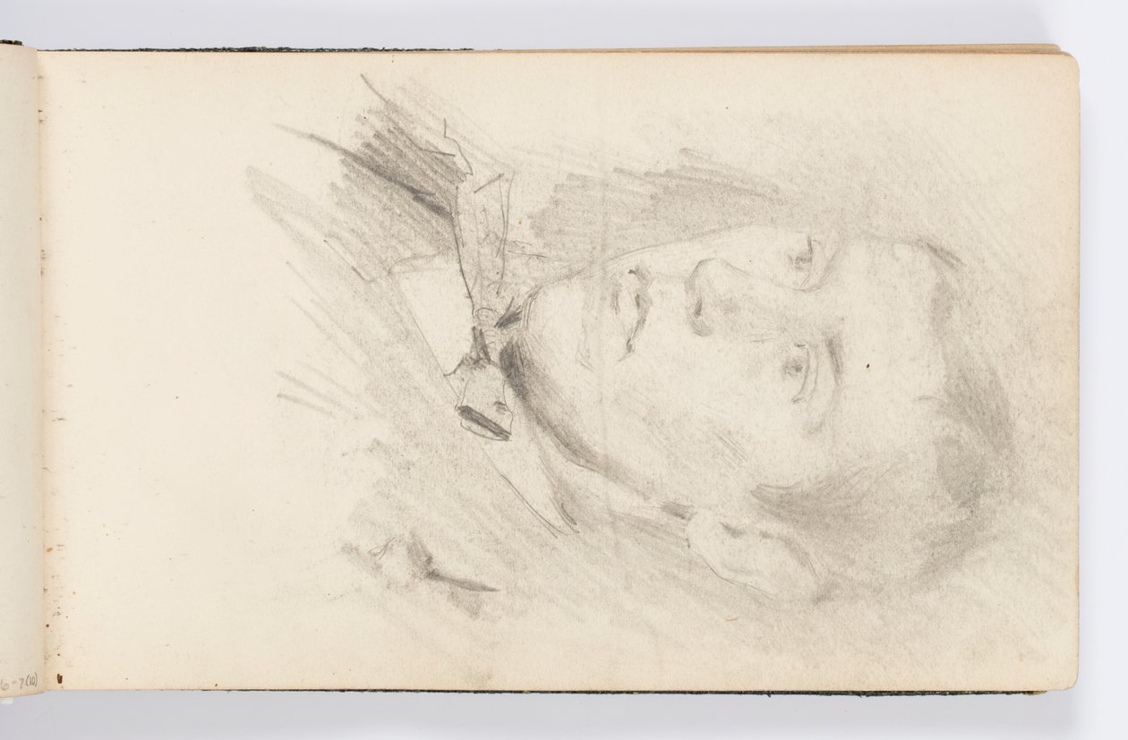 Página do caderno: Retrato de jovem de Kenyon Cox