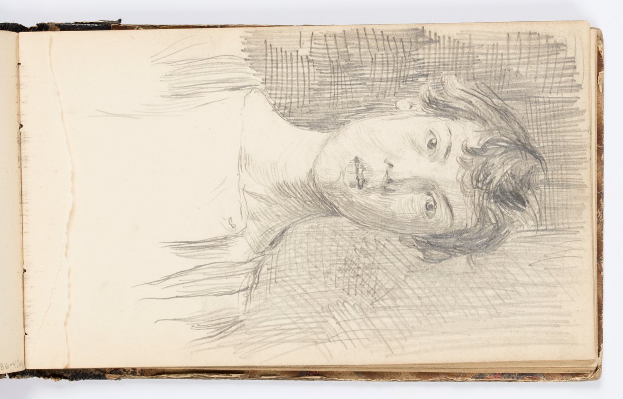 Página do Sketchbook: Autorretrato de Kenyon Cox