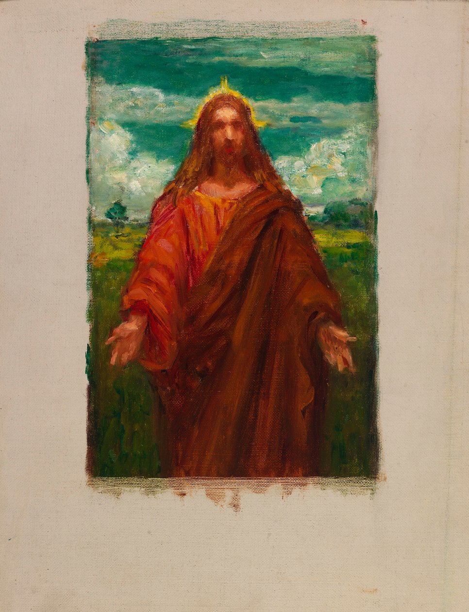 Estudo para "Cristo" de Kenyon Cox