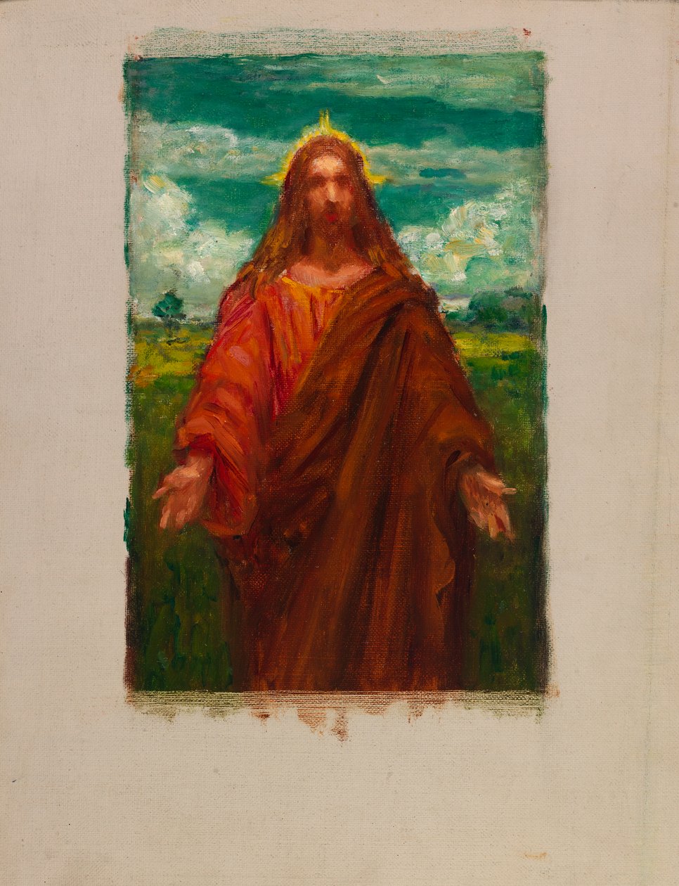 Estudo para Cristo, 1905. de Kenyon Cox