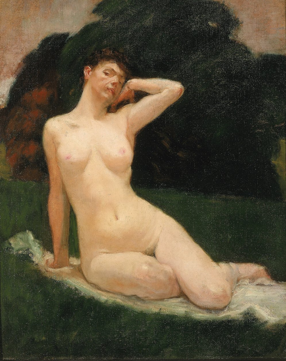 Estudo para "Evening" (Noite) de Kenyon Cox