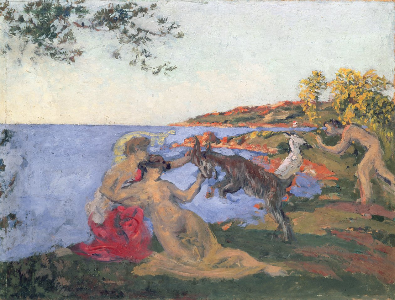 Cena mitológica, c.1903 (óleo sobre papelão) de Ker Xavier Roussel