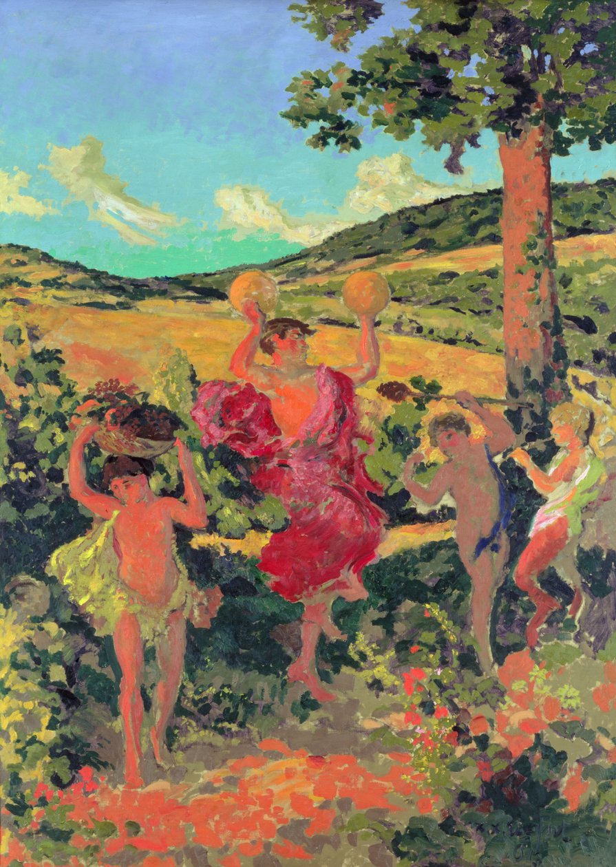 O Triunfo de Baco (Fete Champetre), 1911-13 de Ker Xavier Roussel