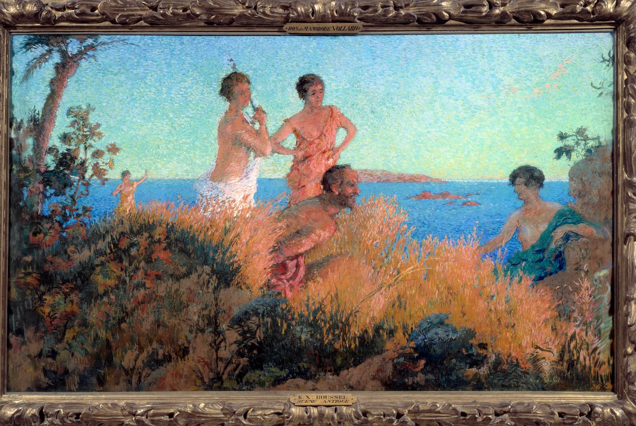 Pintura de Cena Antiga por Xavier Roussel Ker (1867-1944) de Ker Xavier Roussel