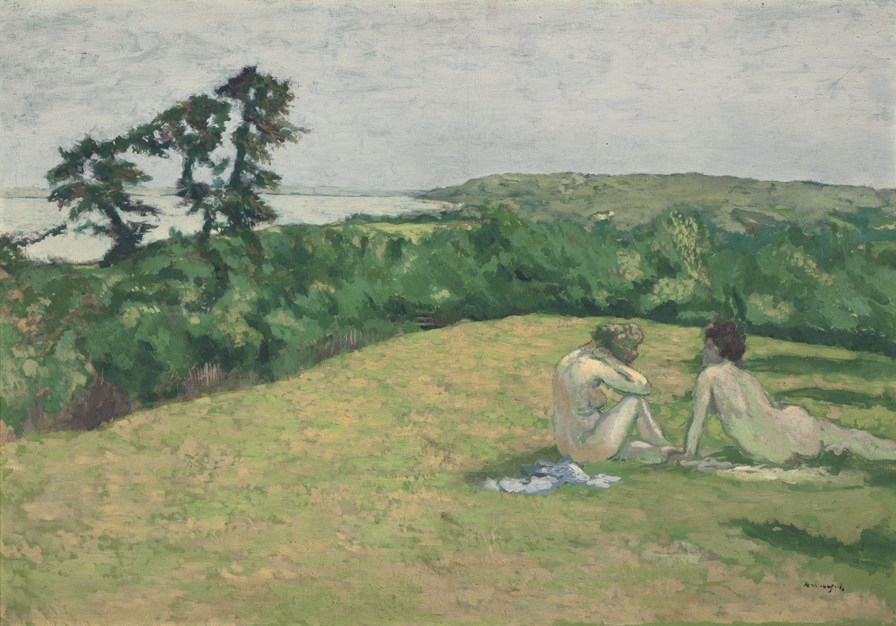Em frente ao mar (Varengeville), antes de 1910 (óleo sobre tela) de Ker Xavier Roussel
