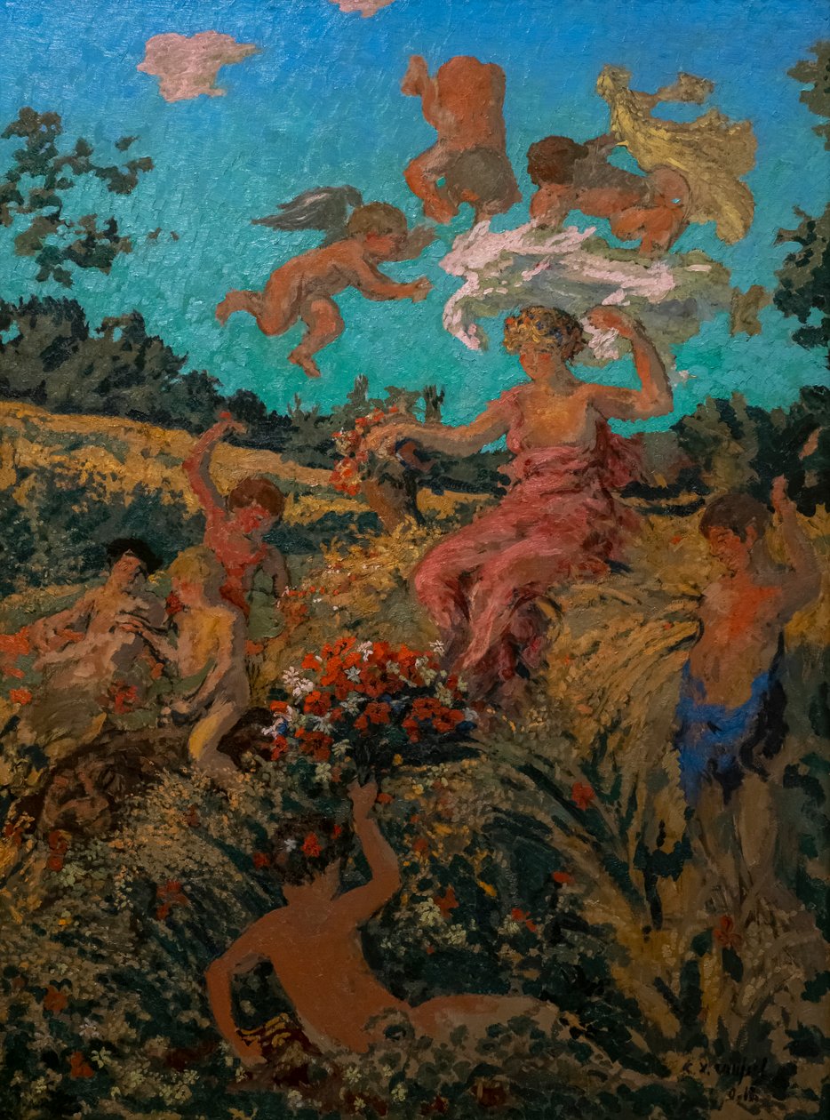 O Triunfo de Baco (Festival Pastoral) Díptico de Ker Xavier Roussel