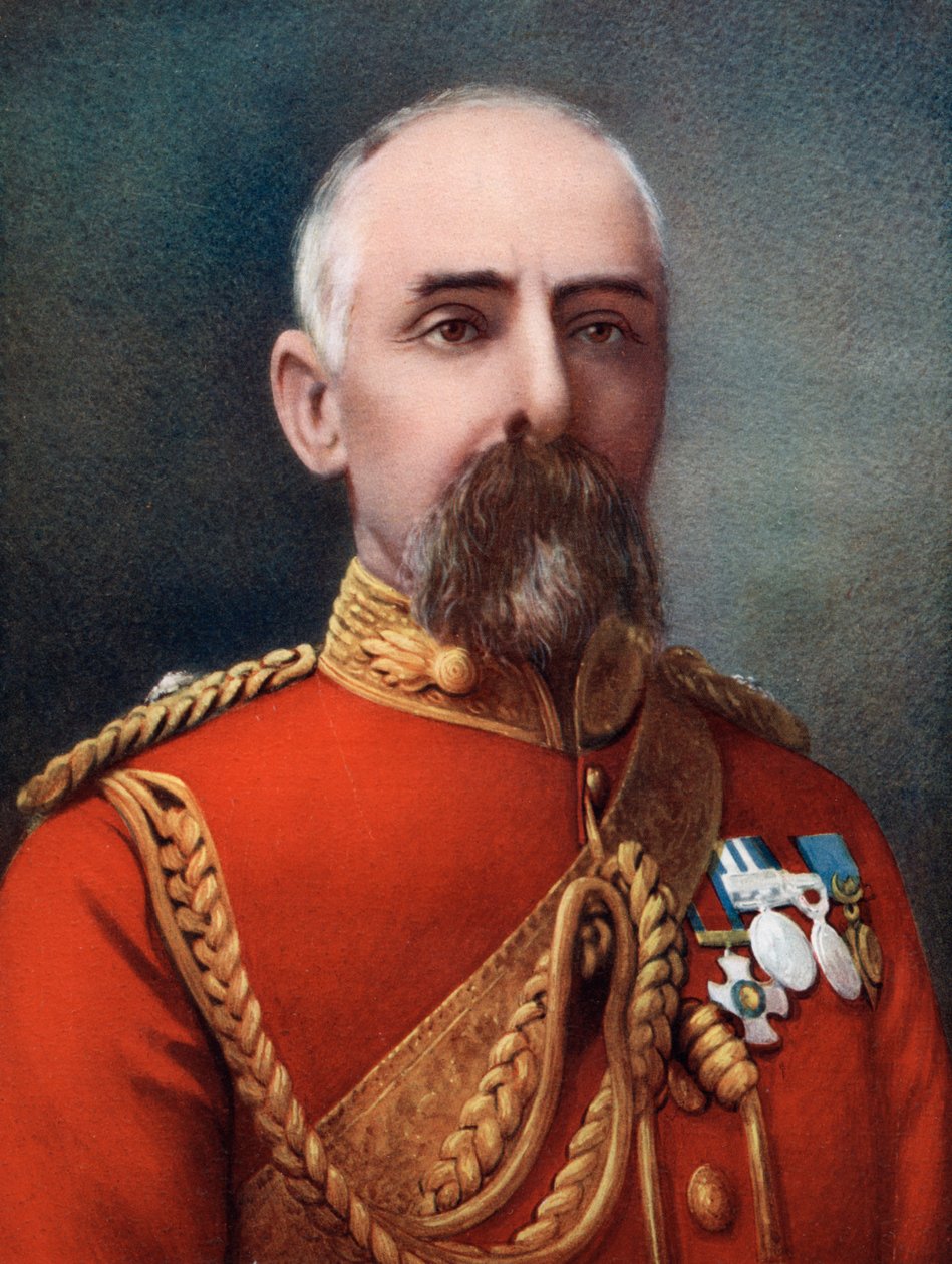 Coronel Henry Parke Airey, comandante do 1º Contingente dos Bosquímanos, Força de Campo Sul-Africana, 1902. de Kerry and Co