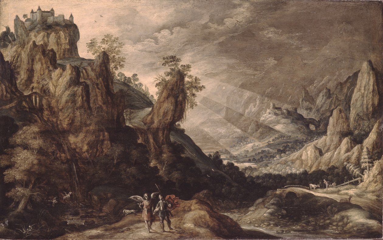 Paisagem com Tobias e o Anjo de Kerstiaen Keuninck de