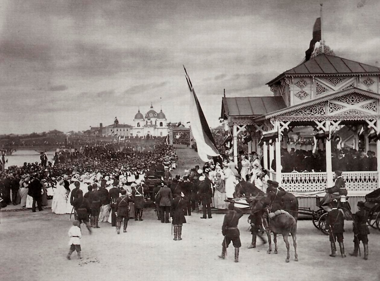 Czarevich Nicolau da Rússia em Novocherkassk, Rússia, 1891. de Kessler