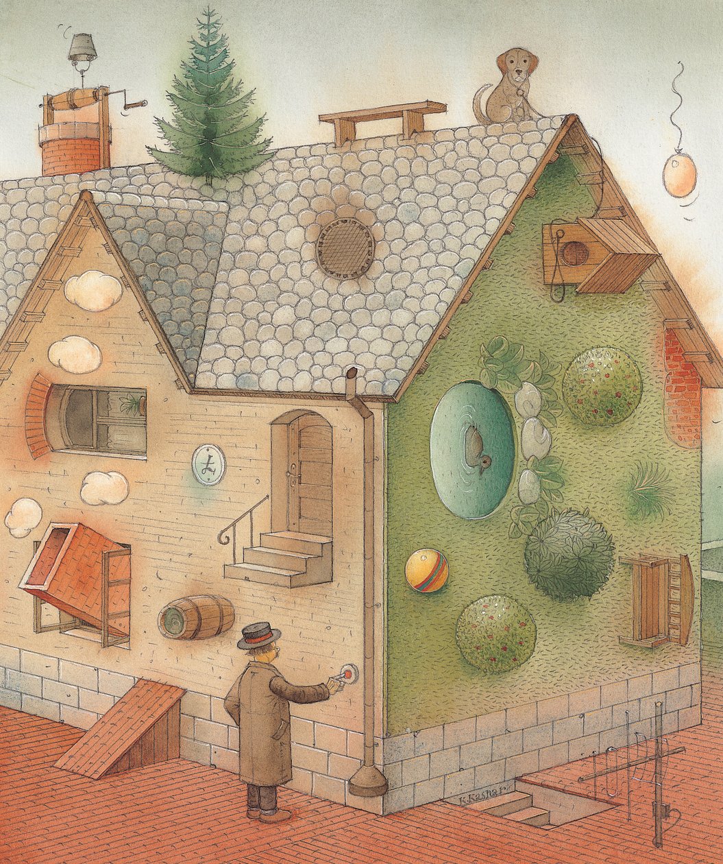 Dia Negro, 2005 (wc no papel) de Kestutis Kasparavicius