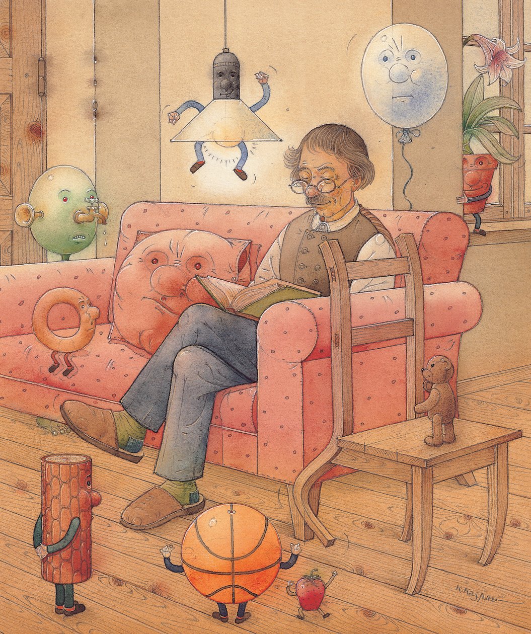 Multidão, 2005 (wc on paper) de Kestutis Kasparavicius