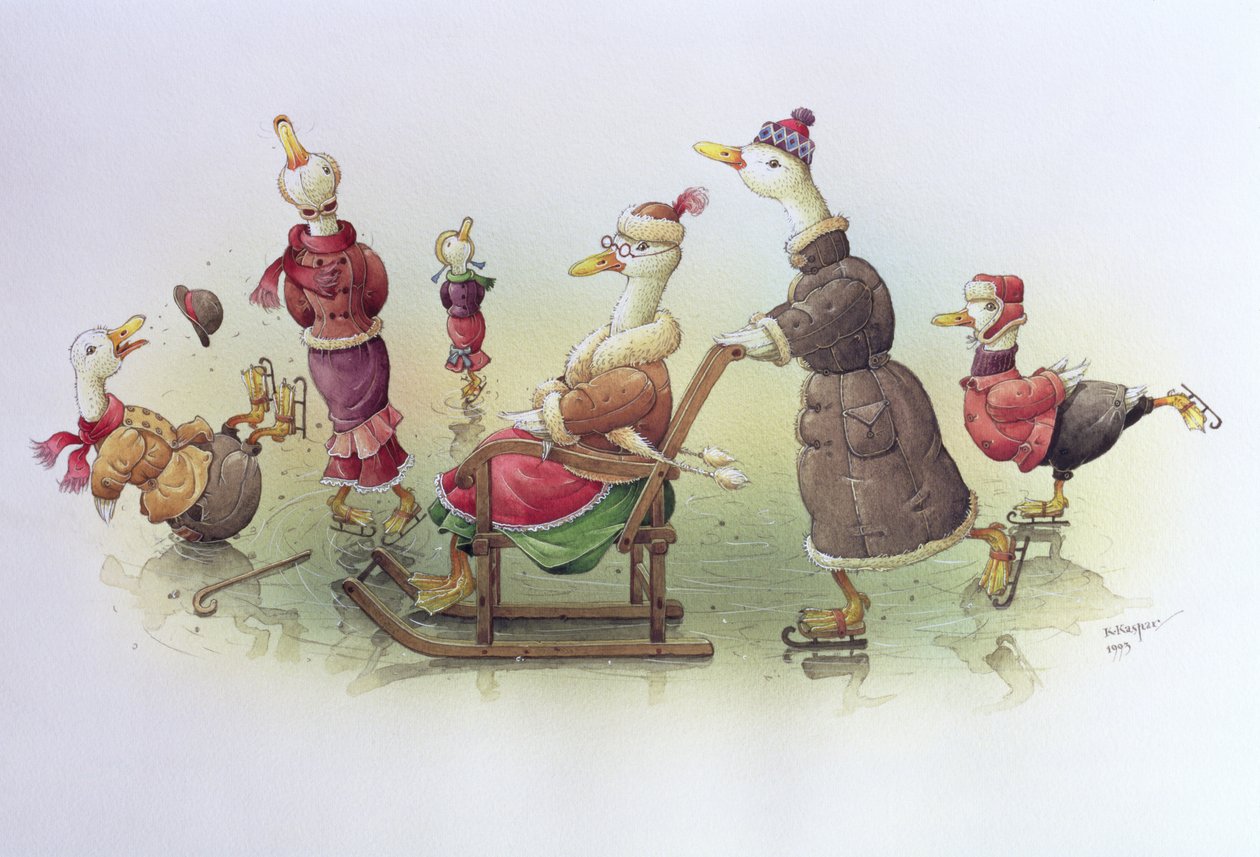 Patos em patins de Kestutis Kasparavicius