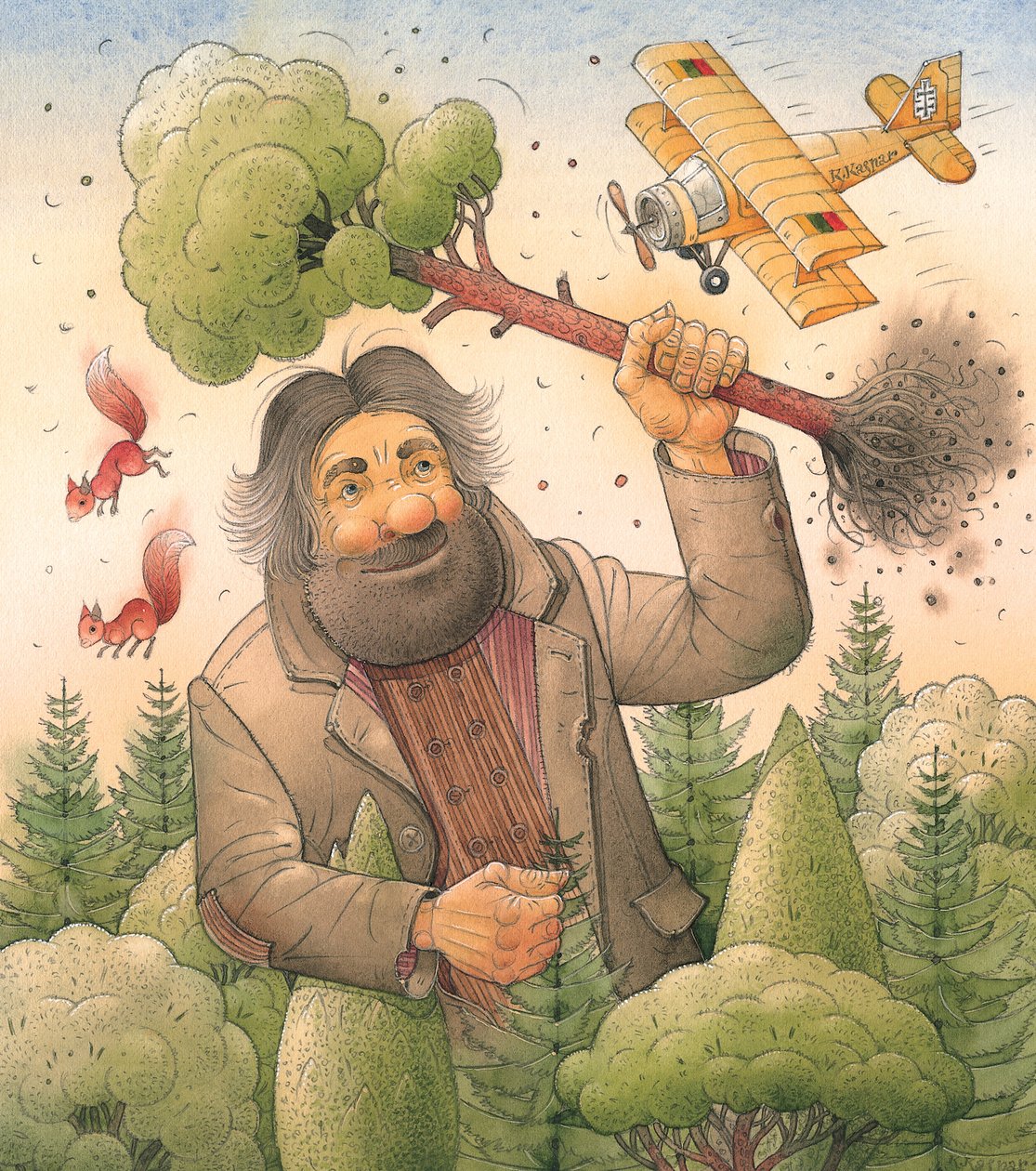 Gigante, 2006 (wc no papel) de Kestutis Kasparavicius