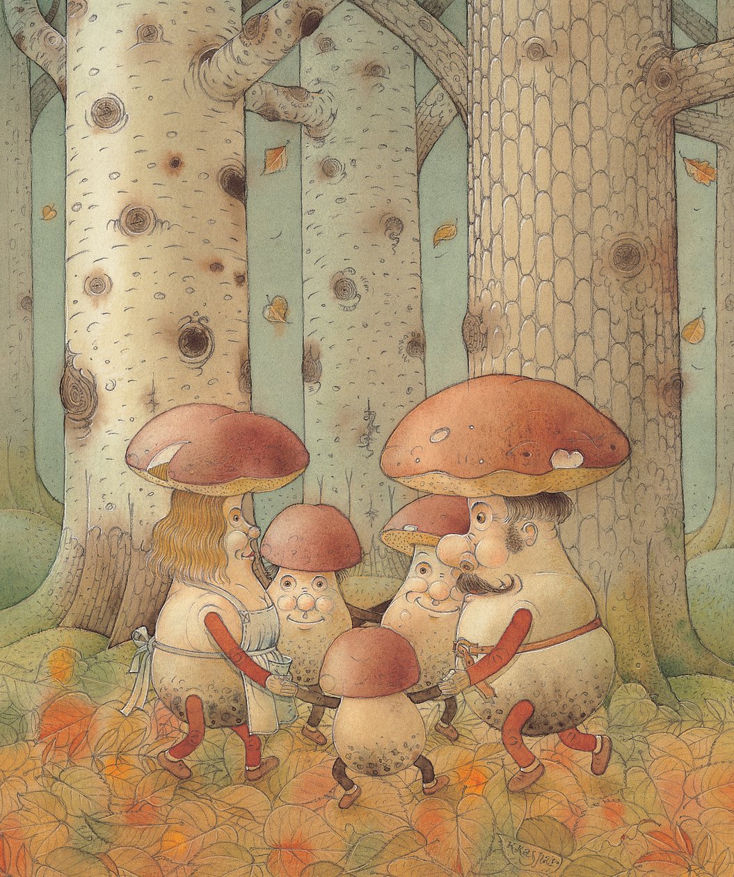 Cogumelos, 2005 (wc no papel) de Kestutis Kasparavicius