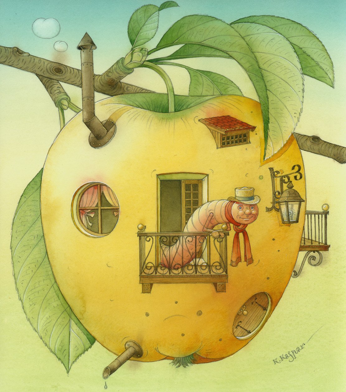 Casa Nova, 2006 (wc no papel) de Kestutis Kasparavicius