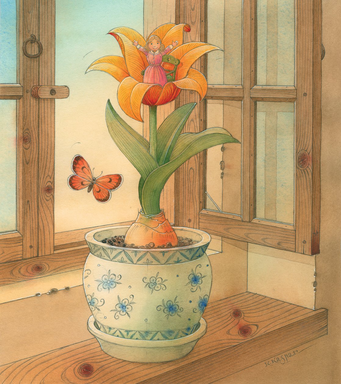 Thumbelina 06, 2005 (wc no papel) de Kestutis Kasparavicius