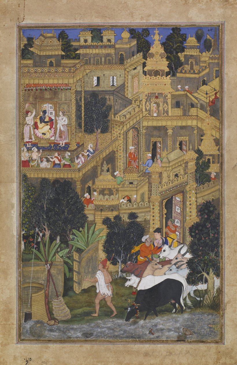 O Senhor Krishna na Cidade Dourada (Harivamsha) de Kesu Kalan
