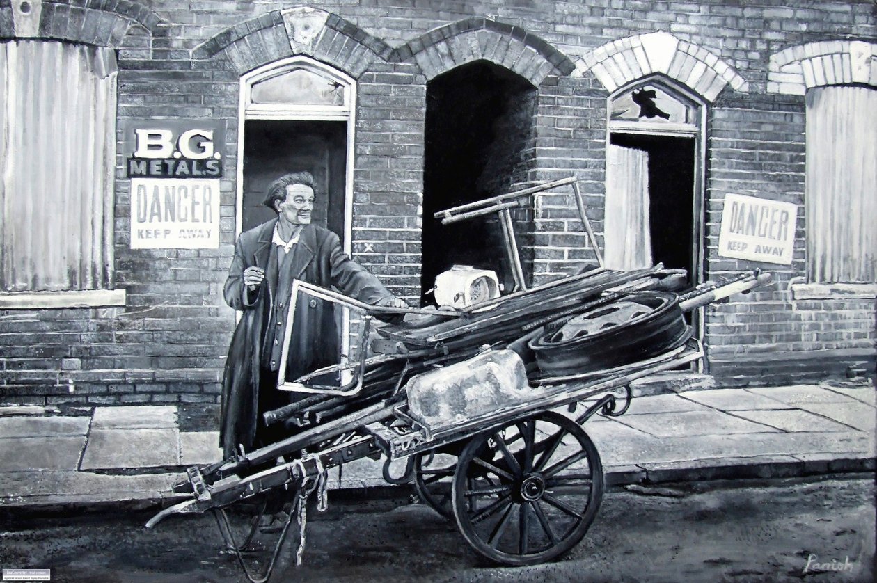 Qualquer ferro velho, 2007 (óleo) de Kevin Guild of Railway Artist Parrish