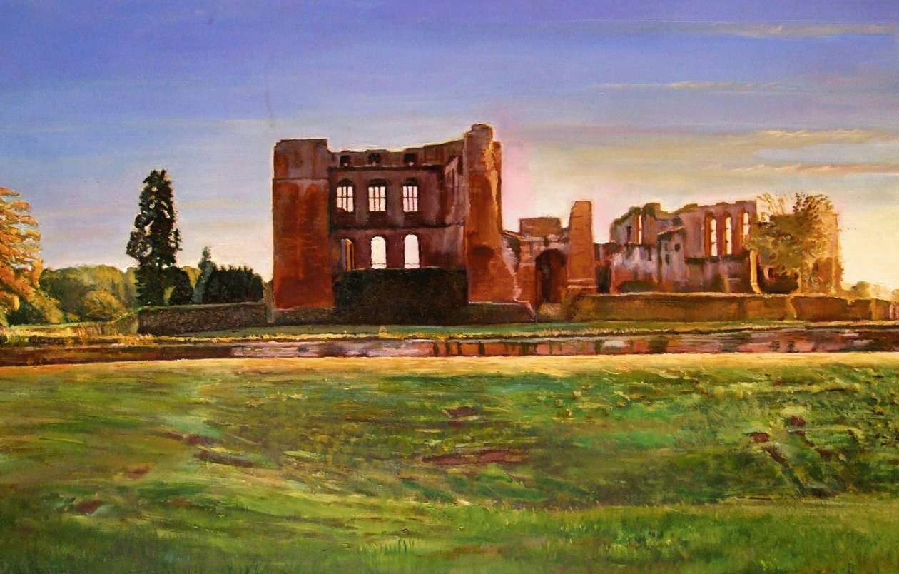 Grandiosidade do Castelo de Kenilworth, 2008 de Kevin Guild of Railway Artist Parrish