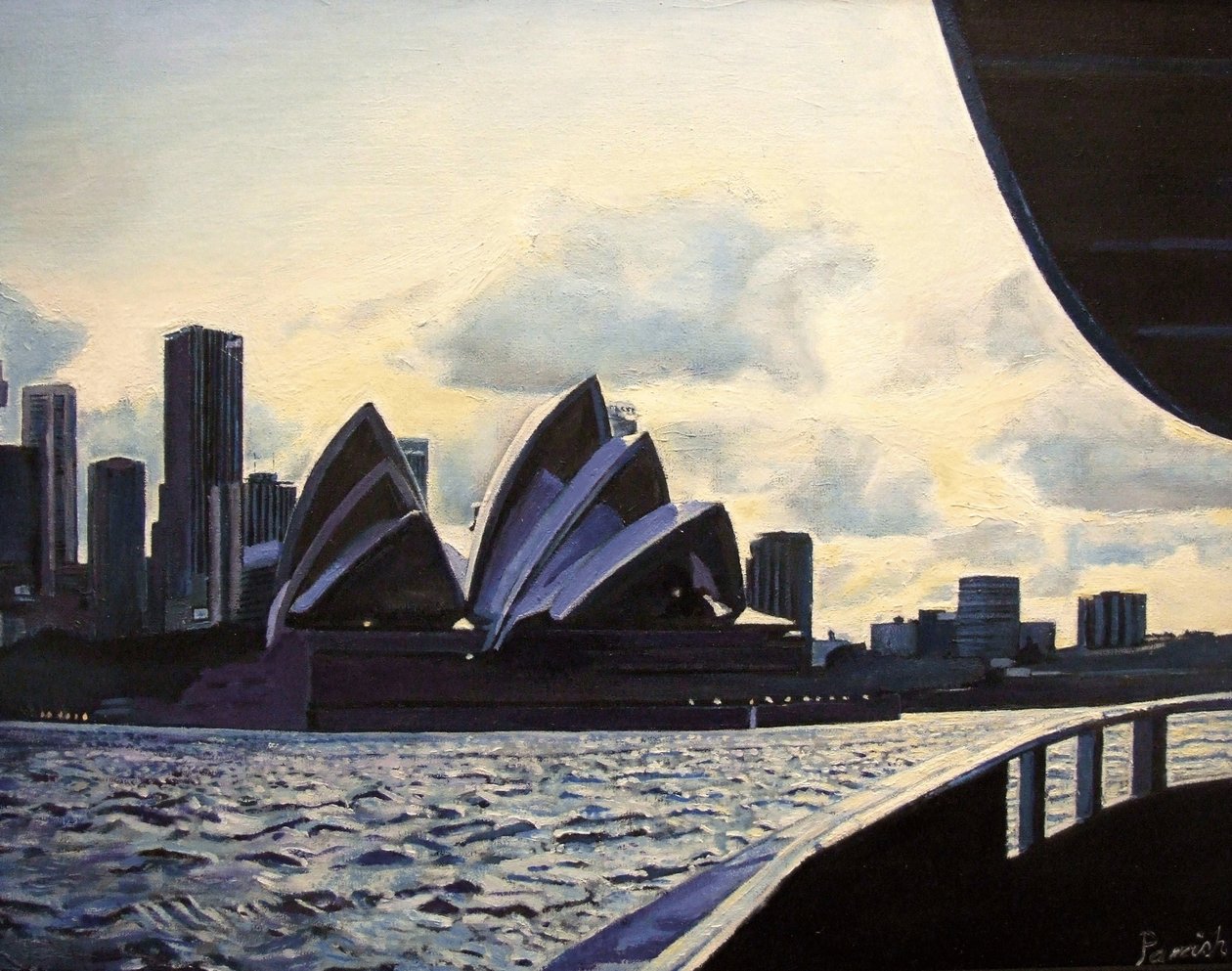 Vista da balsa, 2008 de Kevin Guild of Railway Artist Parrish
