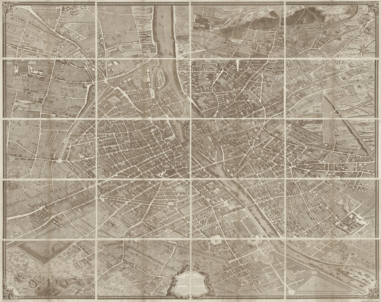 Mapa, de, paris de Kevin James Brown