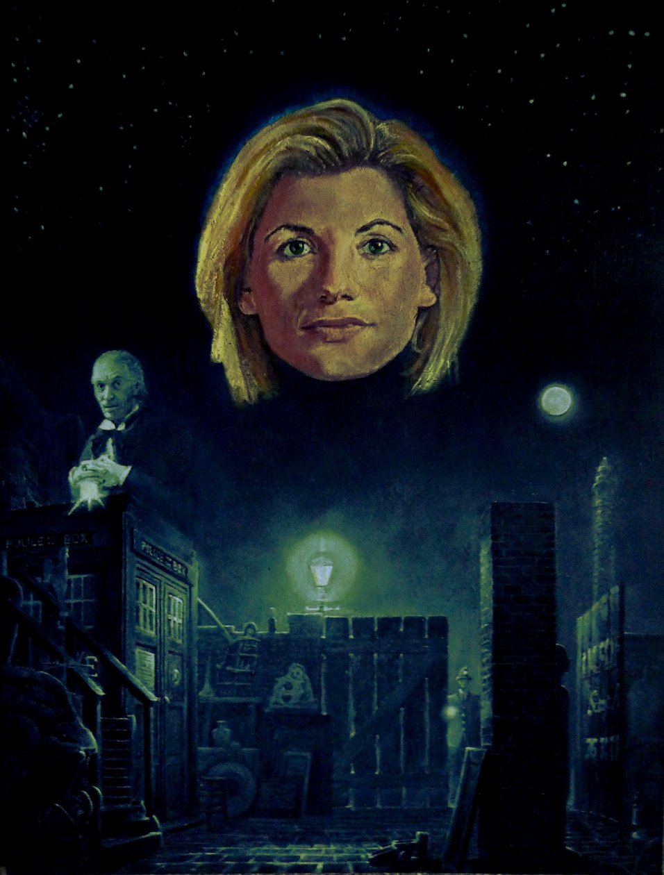 O Décimo Terceiro Doutor (Doctor Who) (pintura) de Kevin Parrish