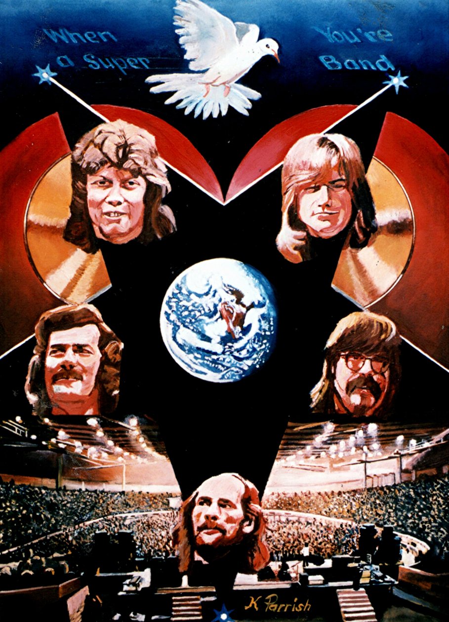 Quando se é uma super banda (pintura) de Kevin Parrish
