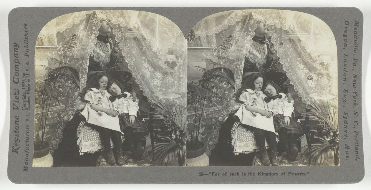 Pois de tais é o Reino dos Céus, 1899. de Keystone View Company