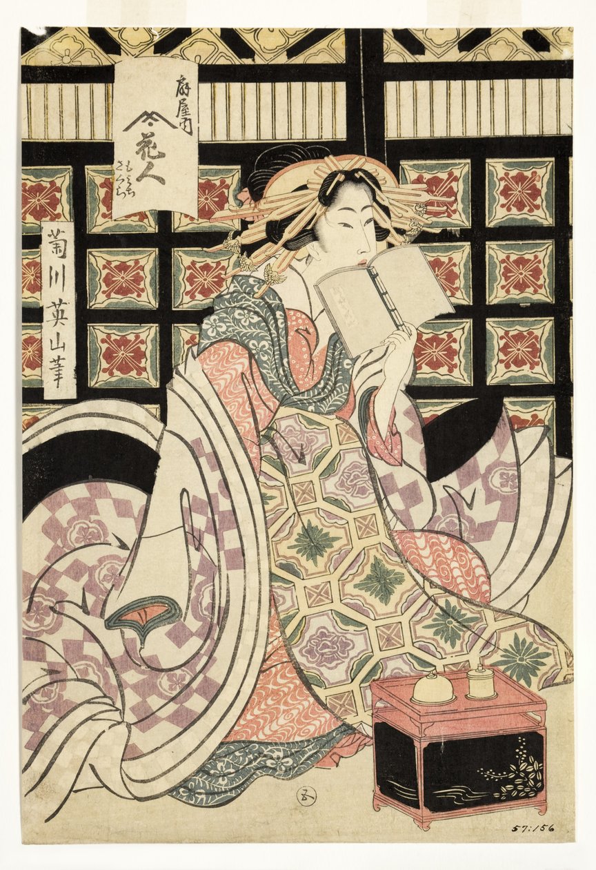 Cortesãs do Bordel Ogiya, c.1810-15 (xilogravura) de Kikukawa Eizan