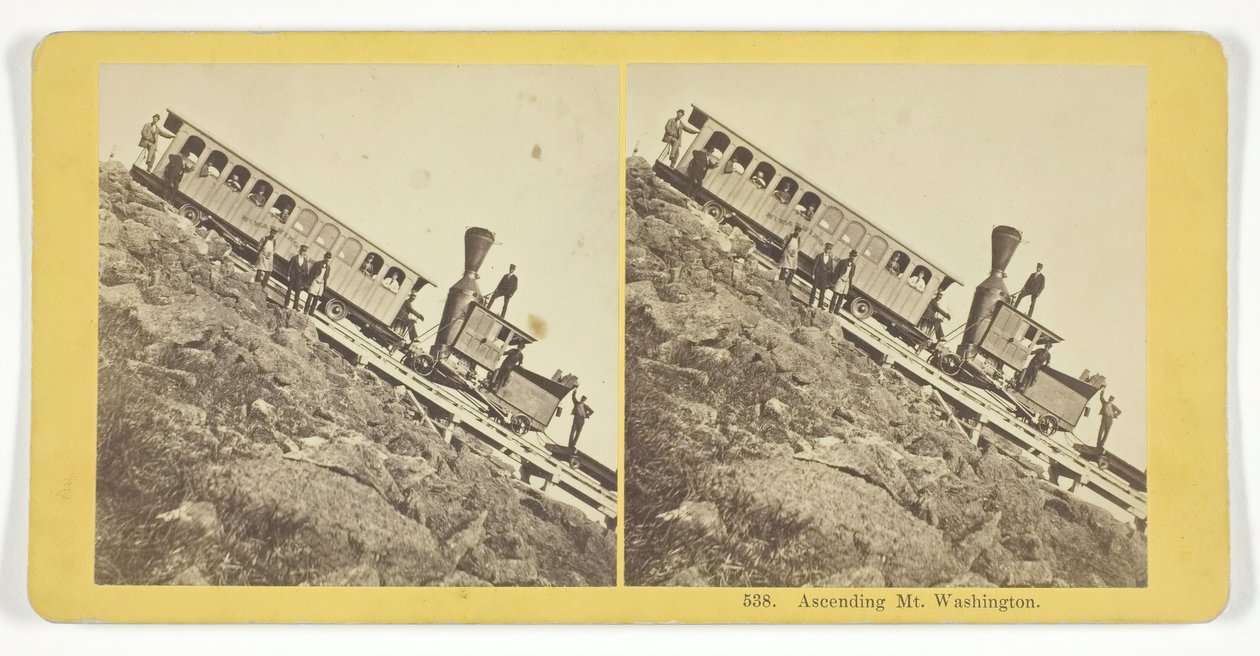 Subindo o Monte Washington, 185575. Criadores: Irmãos Kilburn, BW Kilburn. de Kilburn Brothers, BW Kilburn