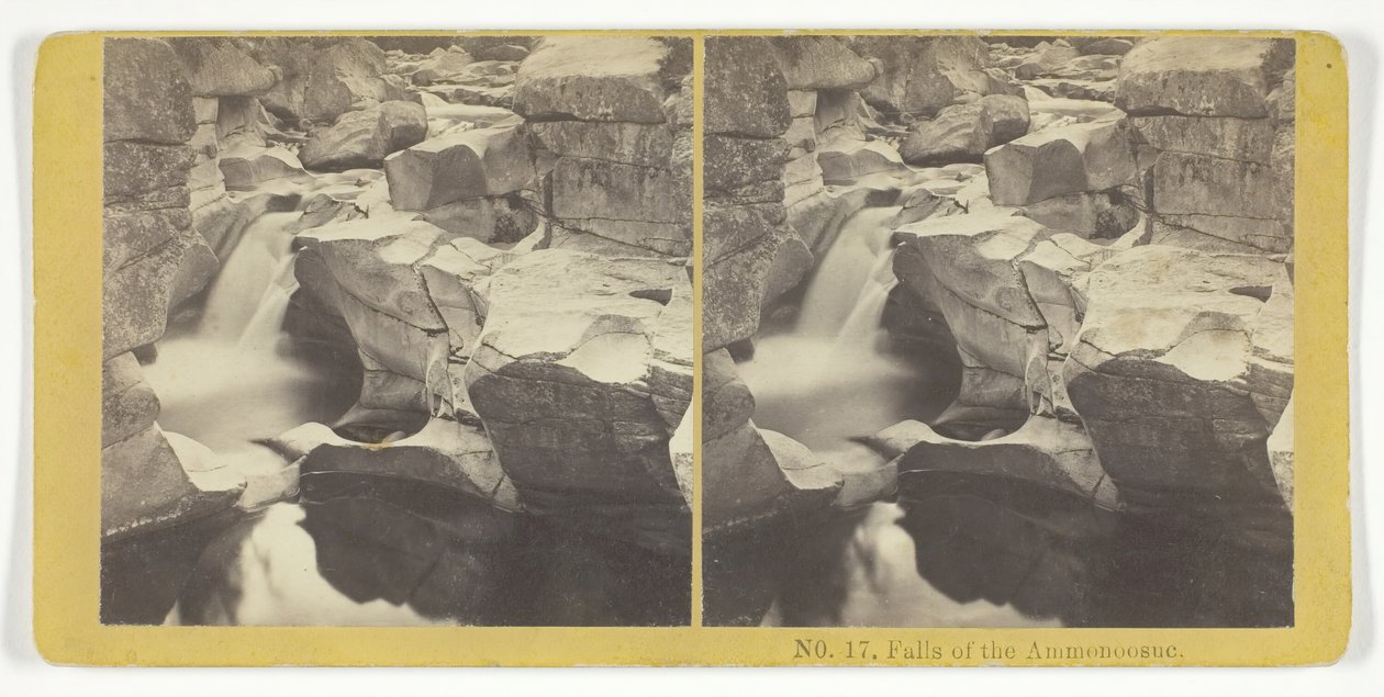 Quedas do Ammonoosuc, 185575. Criadores: Irmãos Kilburn, BW Kilburn. de Kilburn Brothers, BW Kilburn