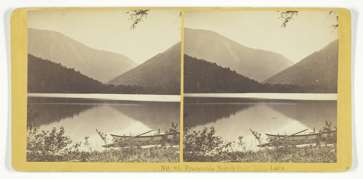 Franconia Notch de Echo Lake, 185575. Criadores: Kilburn Brothers, BW Kilburn. de Kilburn Brothers, BW Kilburn