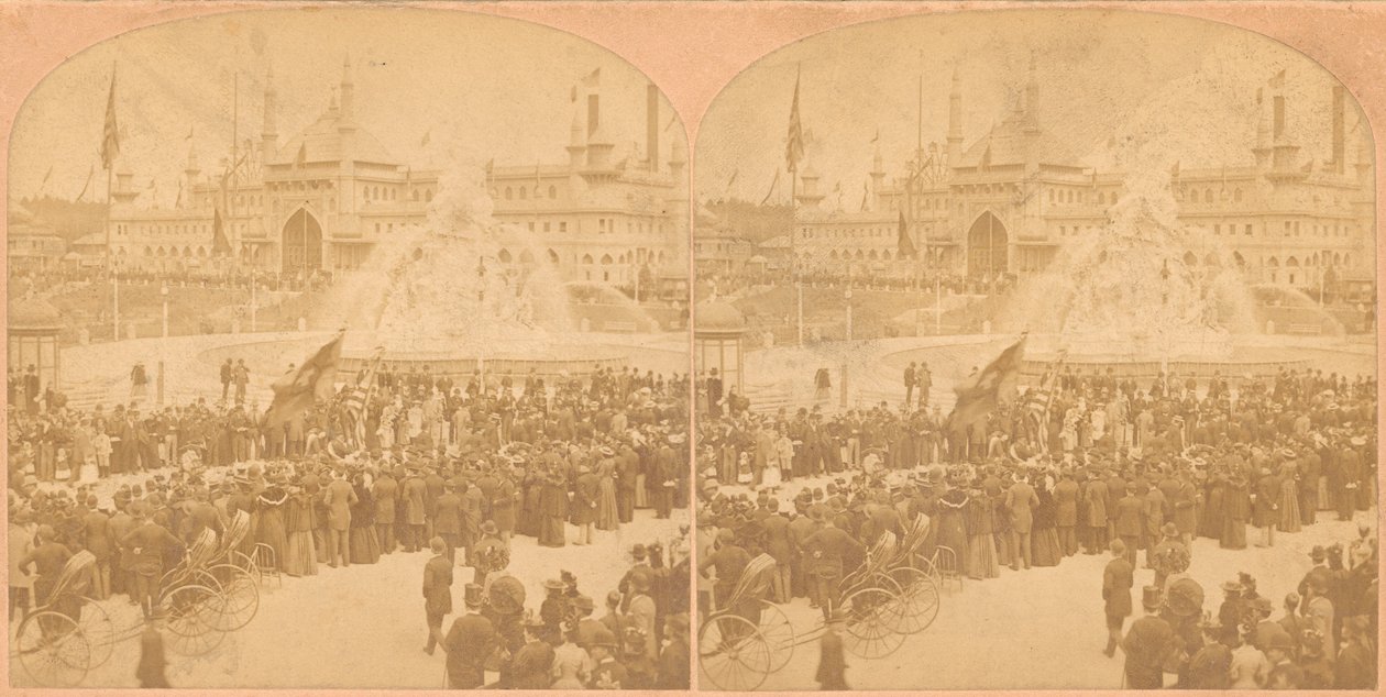 Dia do Alemão, Exposição Califórnia do Meio do Inverno, 1850-1910s. de Kilburn Brothers