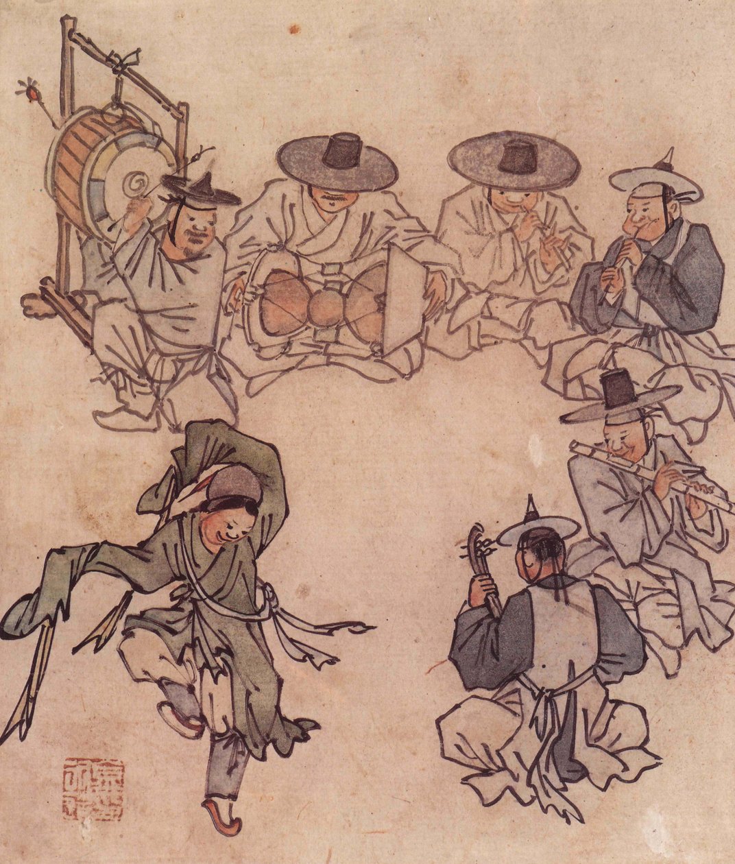 Um menino dançando de Kim Hong Do
