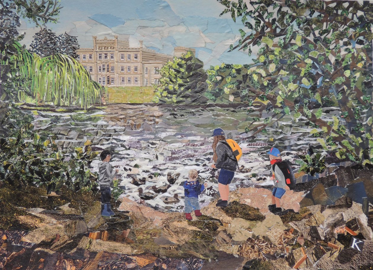 Alimentando Patos Elvaston Castle de Kirstie Adamson