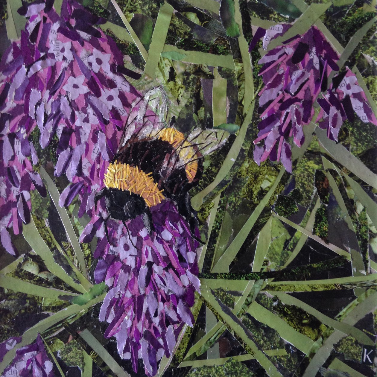 Buzz - Bumble Bee na lavanda de Kirstie Adamson