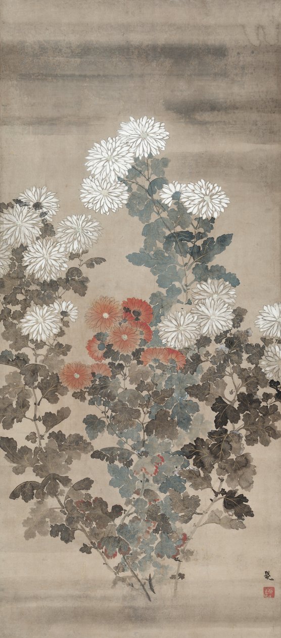 Crisântemos de Kitagawa Sosetsu