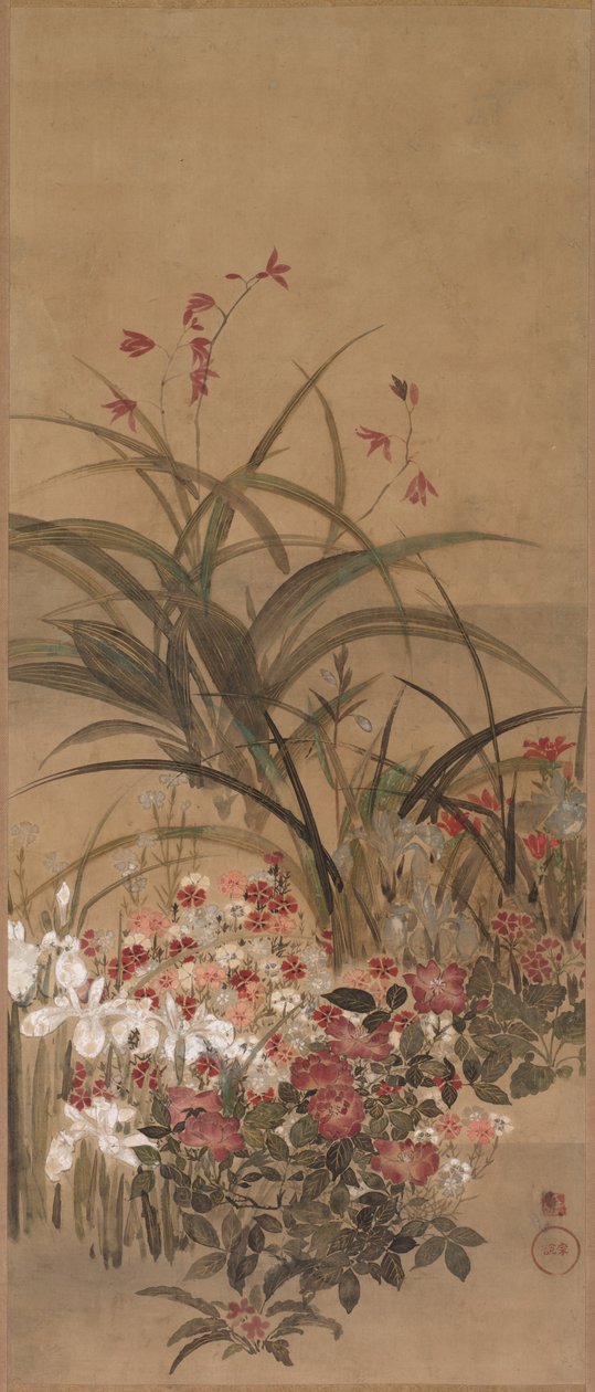 Flores de verão de Kitagawa Sosetsu