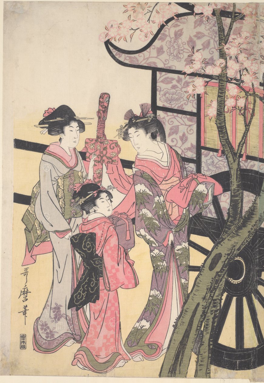 Aoi-Hime chama Rokujo-Hime de Kitagawa Utamaro