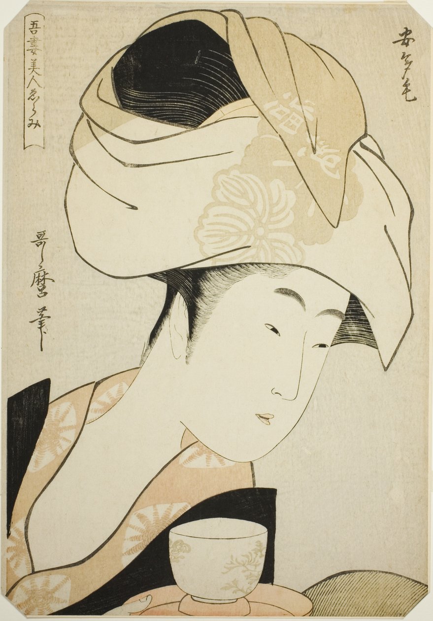 Atage, da série "A Selection of Eastern Beauties (Azuma bijin erami)" de Kitagawa Utamaro