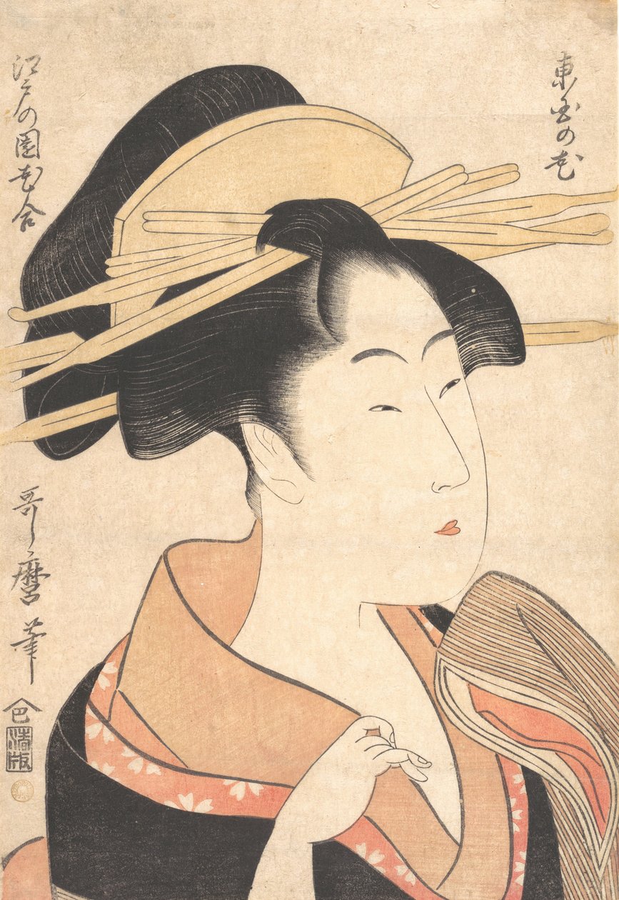 Azumaya no Hana, ca. 1790. de Kitagawa Utamaro