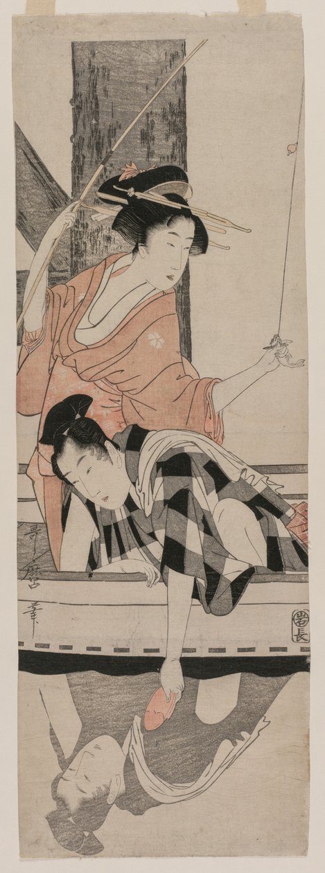 Casal em um barco, c. 1799 de Kitagawa Utamaro