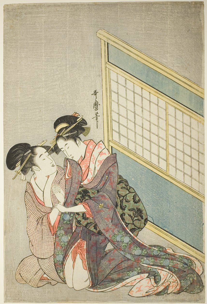 Travesseiro Duplo de Kitagawa Utamaro