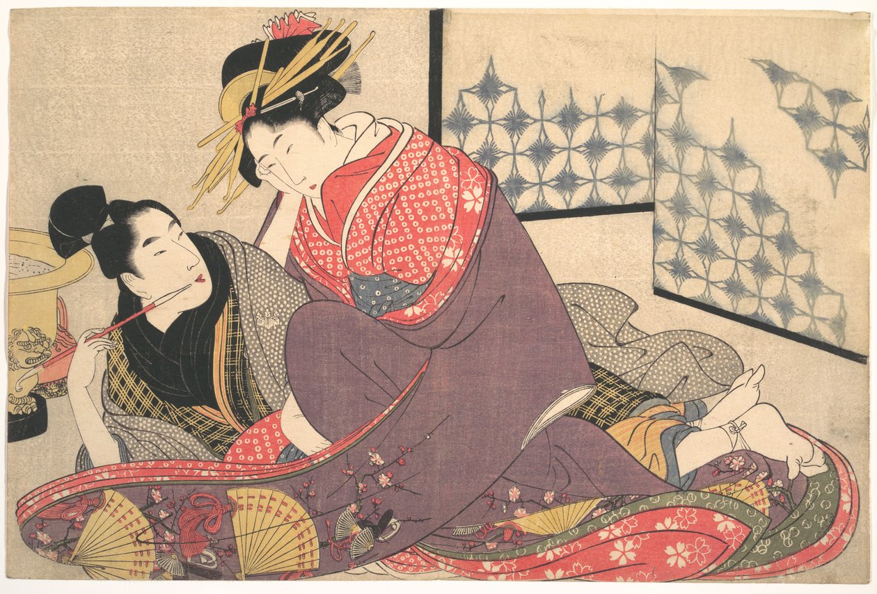 Gravura erótica de Kitagawa Utamaro